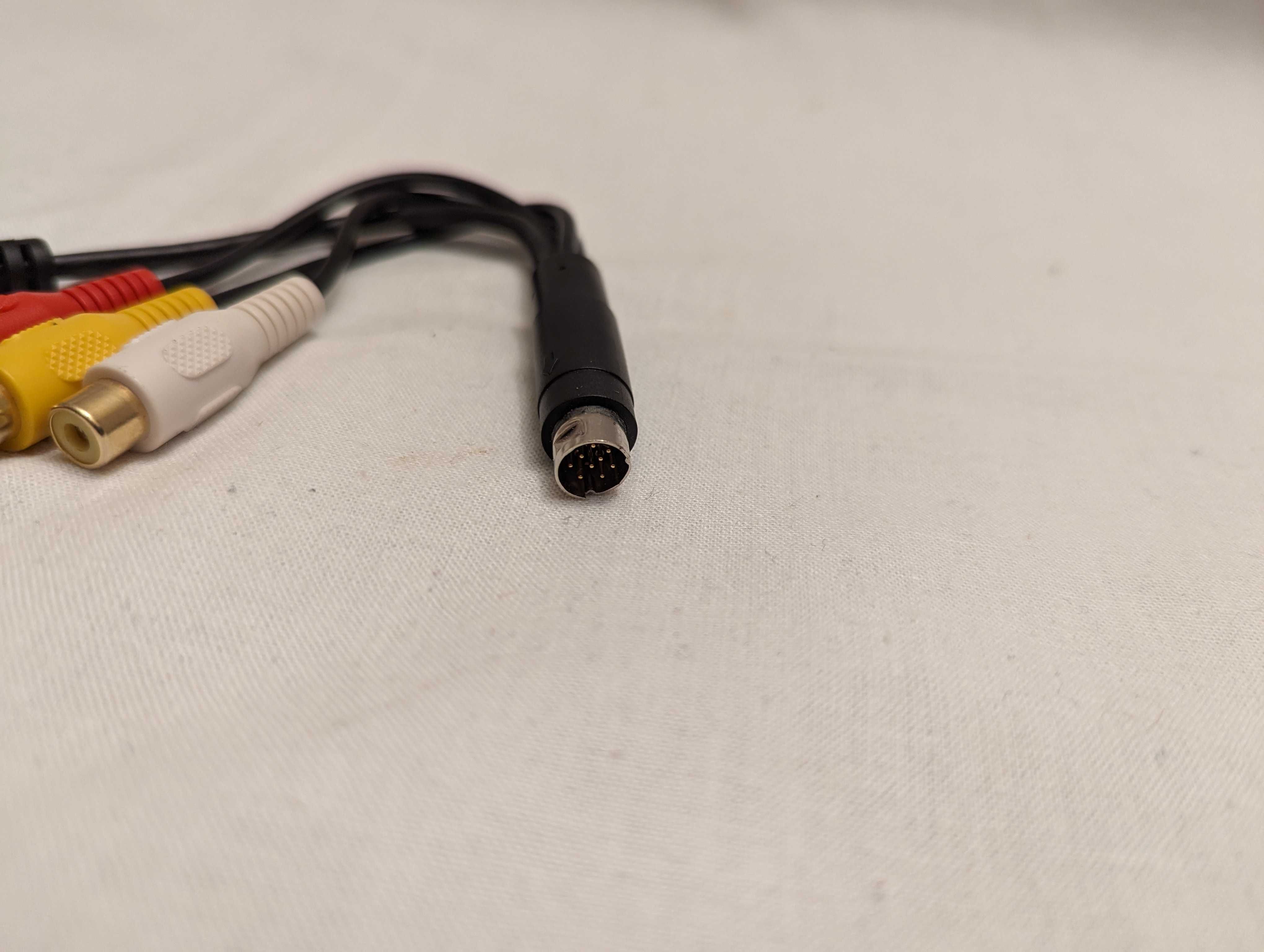 Kabel analogowy Audio Video S-Video 9 pin Cinch adapter przejściówka