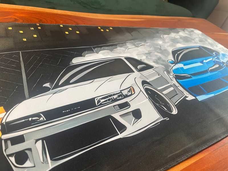 Podkładka pod myszkę gracza Duża 90x40x2 cm Sportowe Auta super jakość