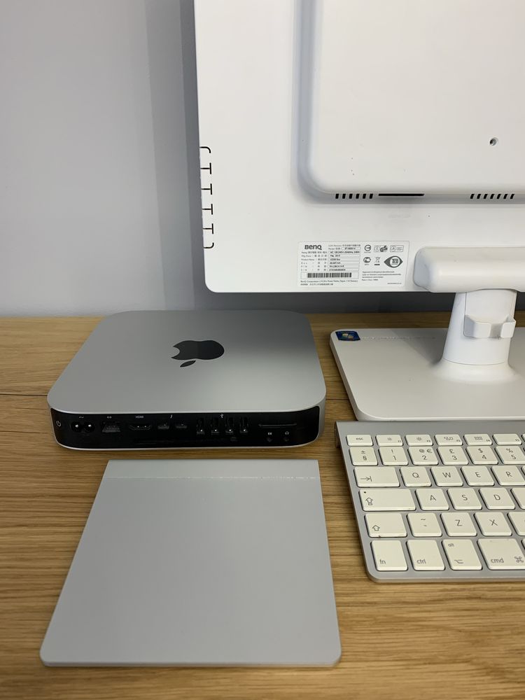 Mac Mini 2014 Apple super zestaw Dysk SSD Monitor Klawiatura Gładzik