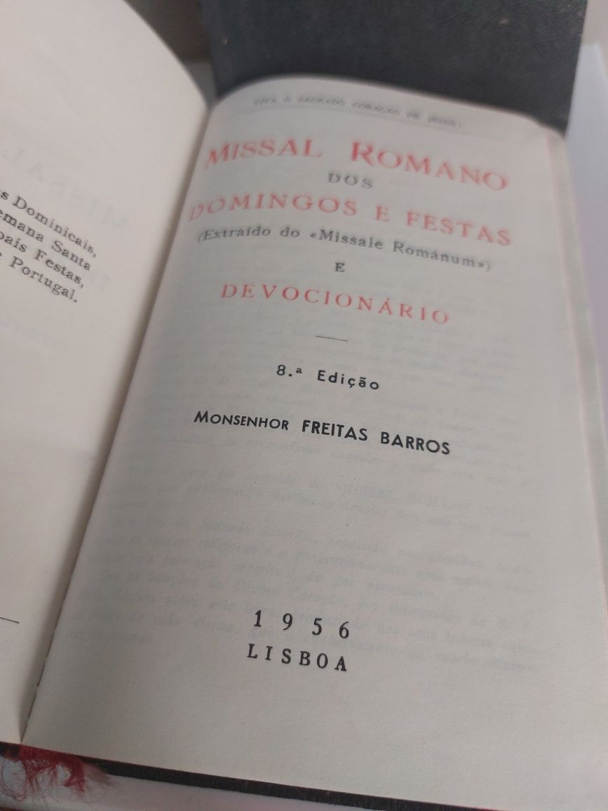 Missal Romano dos Domingos e Festas 1956