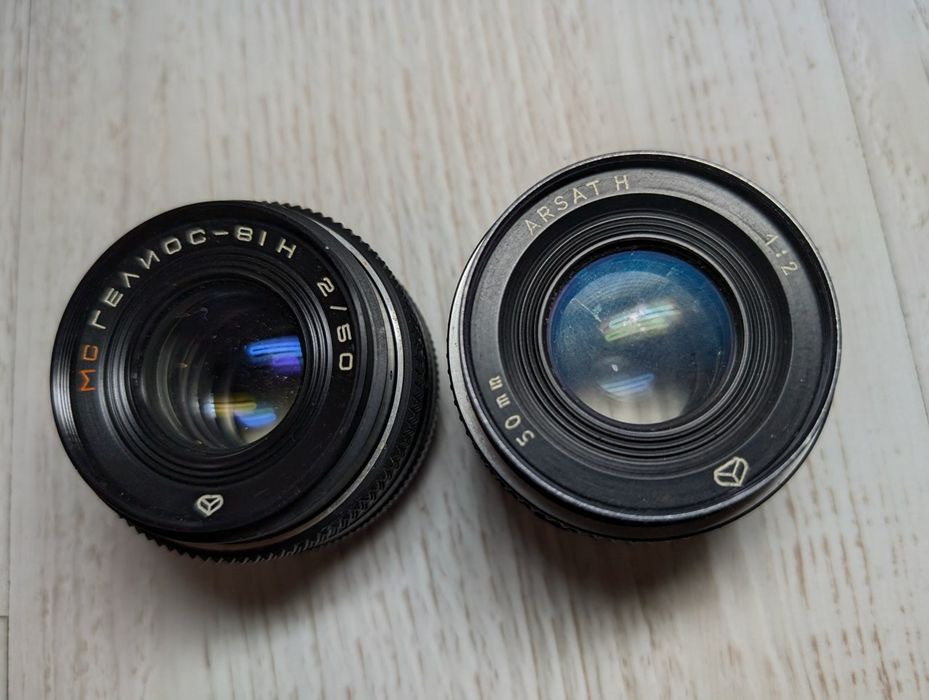 Портретні обьективи МС Геліос 81 н Арсат 50 (Nikon)