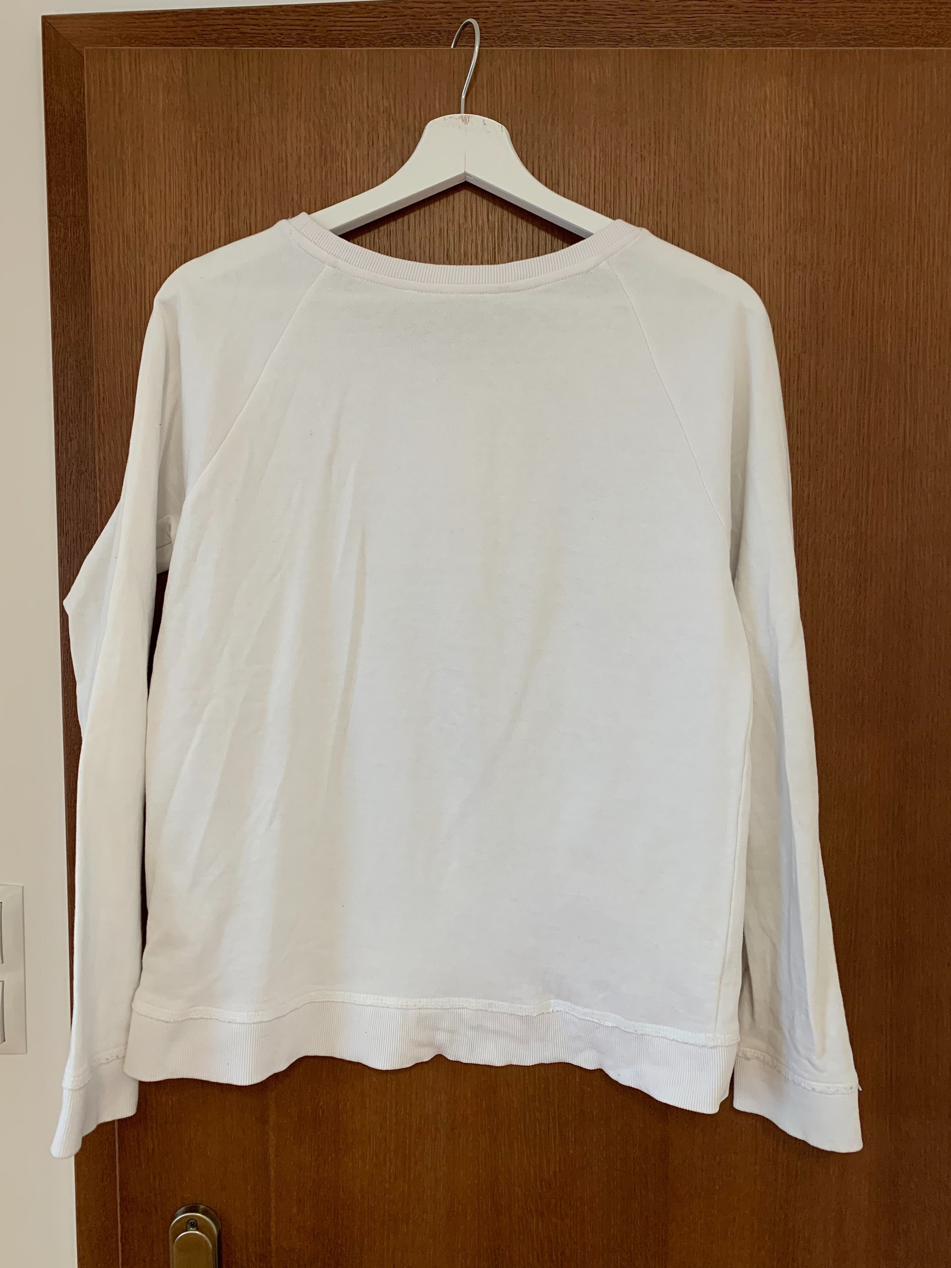 Bluza h&m idealny stan z błyszczącymi napisami, rozmiar S, 170cm