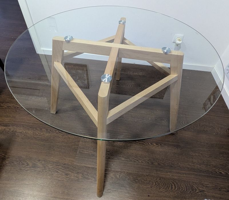 Mesa vidro 110cm diametro