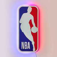 NBA с подсветкой. Логотип НБА