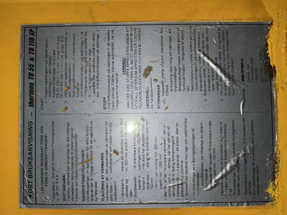 Nagrzewnica olejowa Thermox TB 110 KP osuszacz 5200 netto