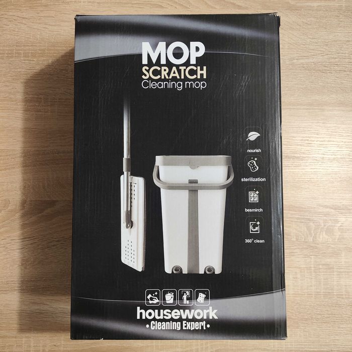 Новий! Набір для прибирання, швабра з додатковими насадками та відром