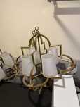 Lampa sufitowa zlota glamour