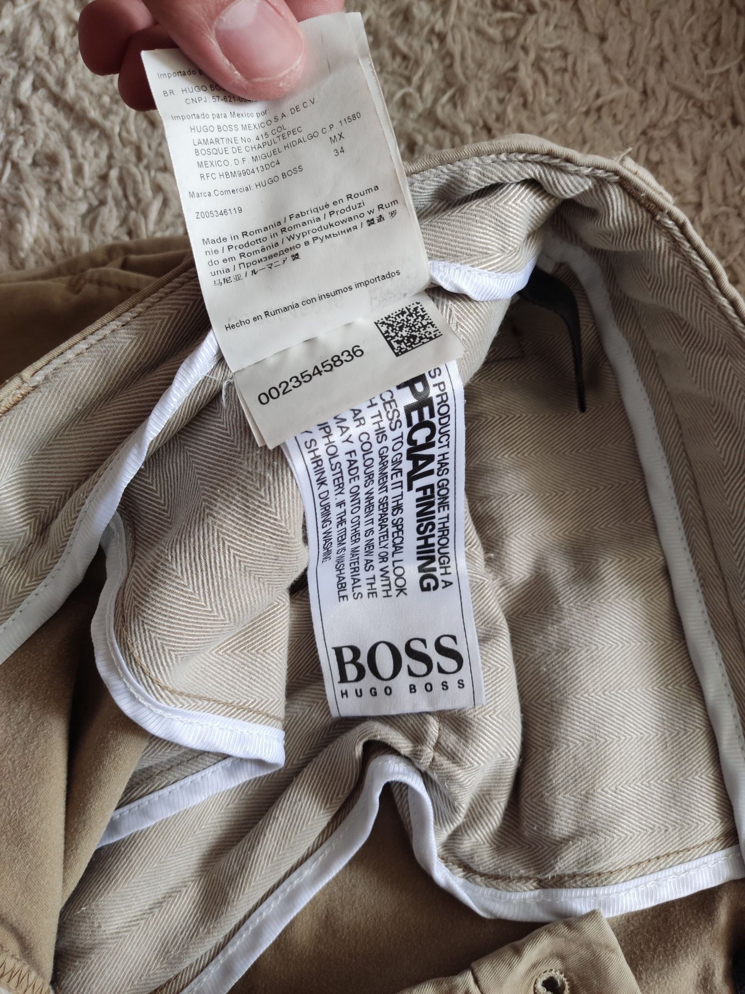 Джинсы брюки штаны прямые hugo boss original stretch w33 l32