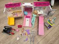 Karetka Barbie wraz z akcesoriami + gratis wózek inwalidzki