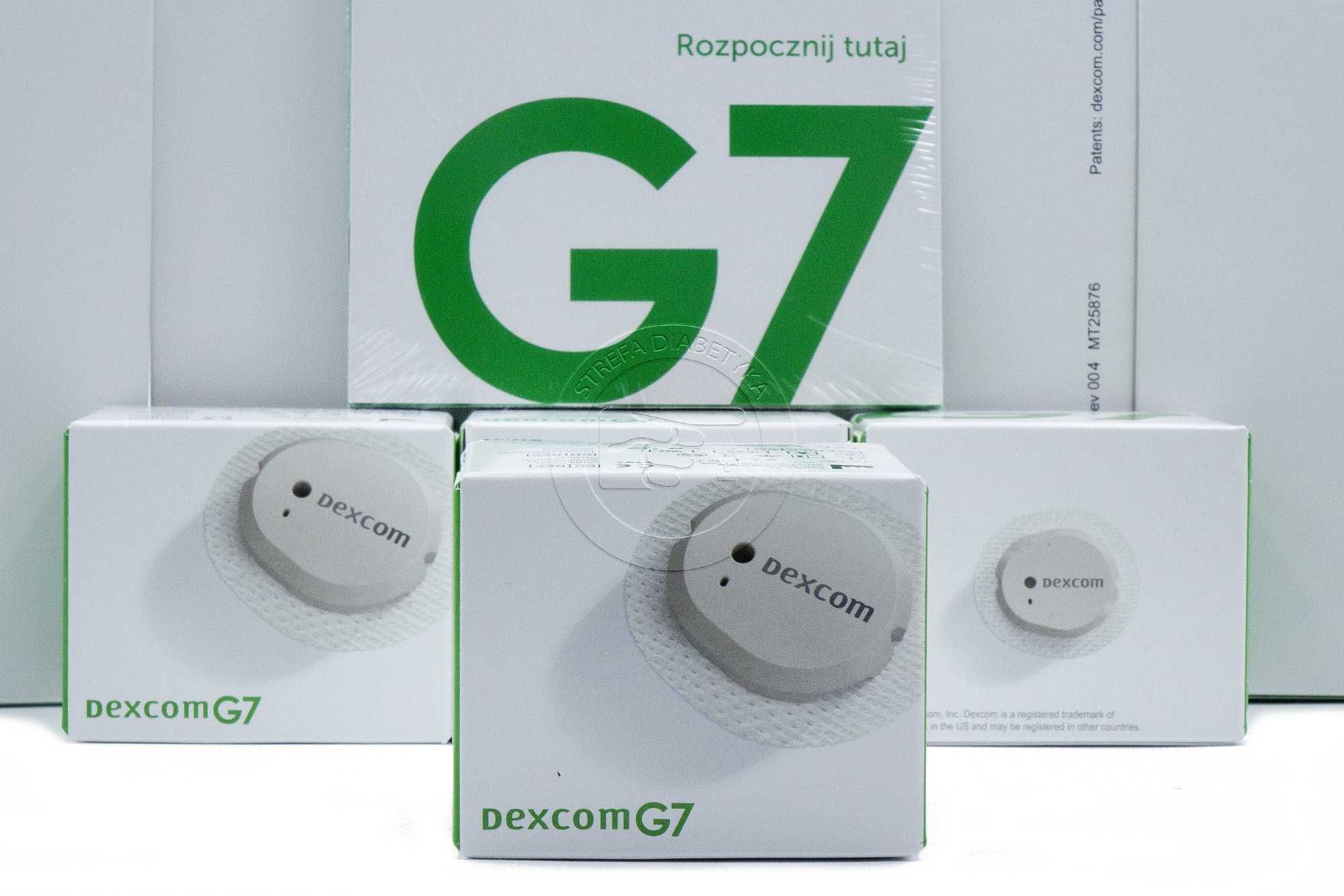 5 x Sensor – DEXCOM G7 z PLASTREM + Aplikator + Gazik + GRATIS