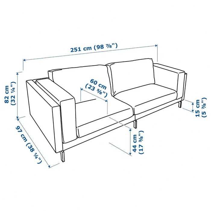 Sofá IKEA Nockeby 3 lugares Cinza