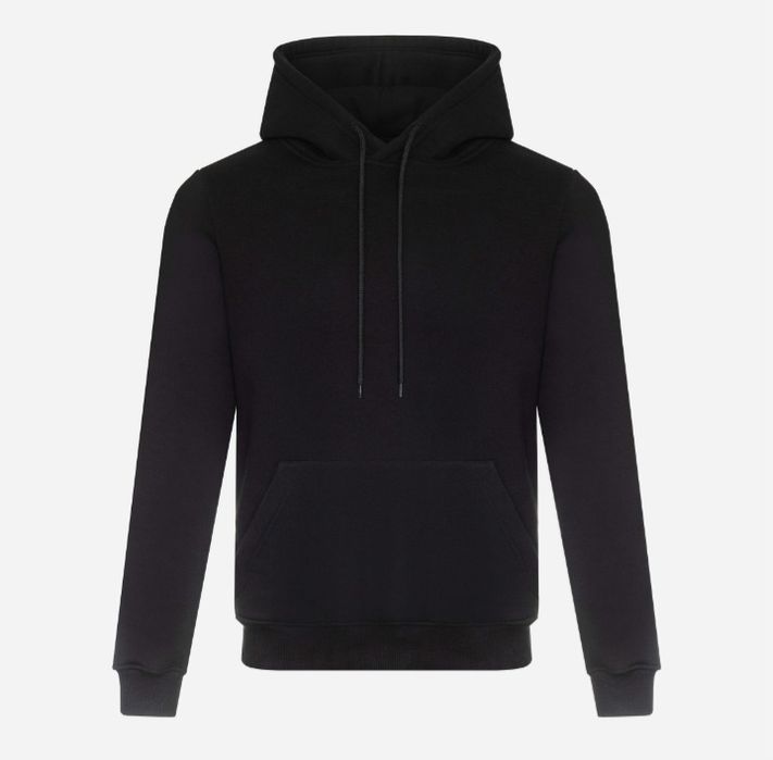 Худі утеплене на флісі чоловіче  XXL Black, 56 розмір