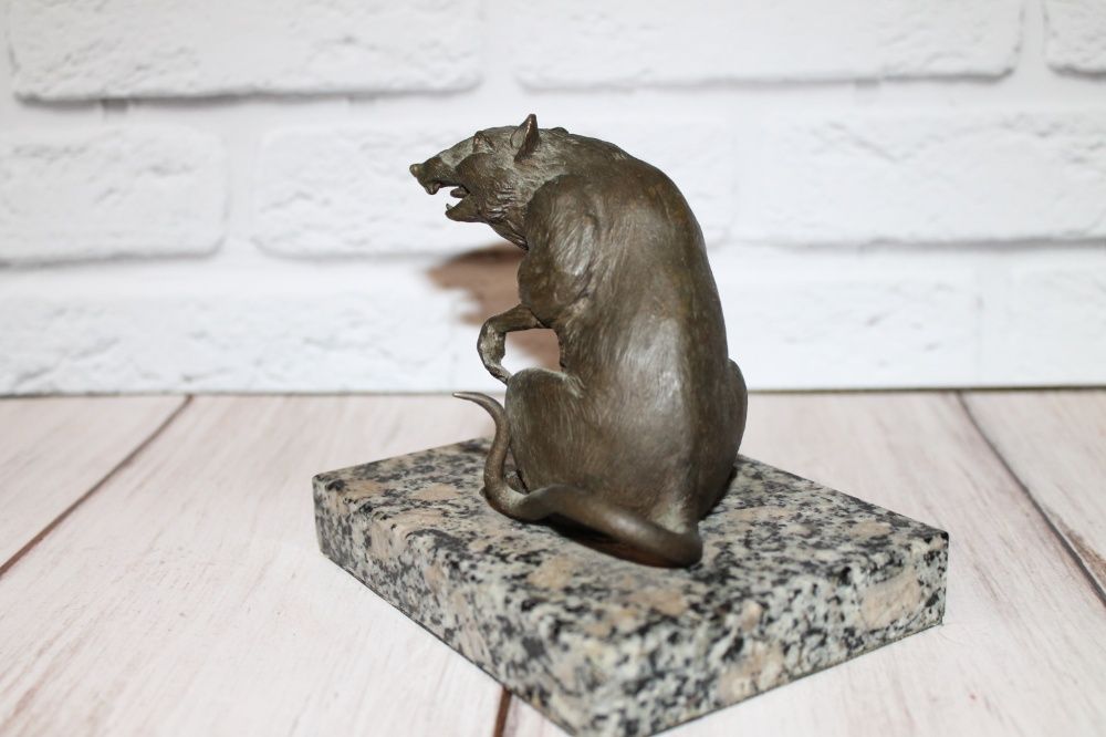 Бронзовая статуэтка Крыса статуэтка бронза