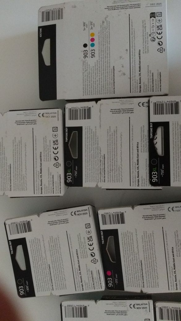 Tusze HP ORYGINAŁ NOWE 903XL 4-pack