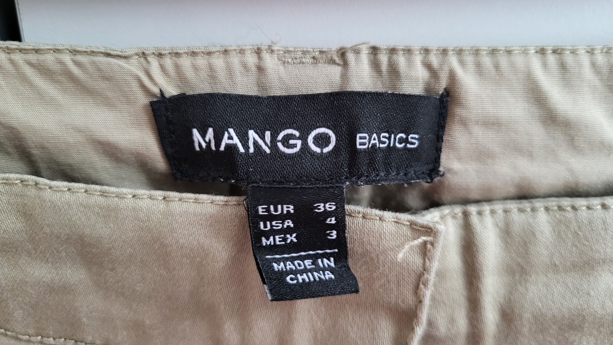 Spodnie materiałowe chinosy Mango Basics rozmiar 36