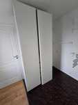 Szafa PAX IKEA 100x58x236 drążek, 4 szuflady, kosz, lakierowane fronty