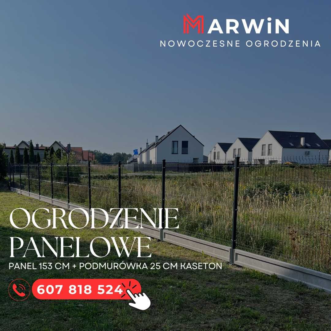 Ogrodzenie panelowe 3D 2D, Ogrodzenia, Panel 3D, Płot, montaż