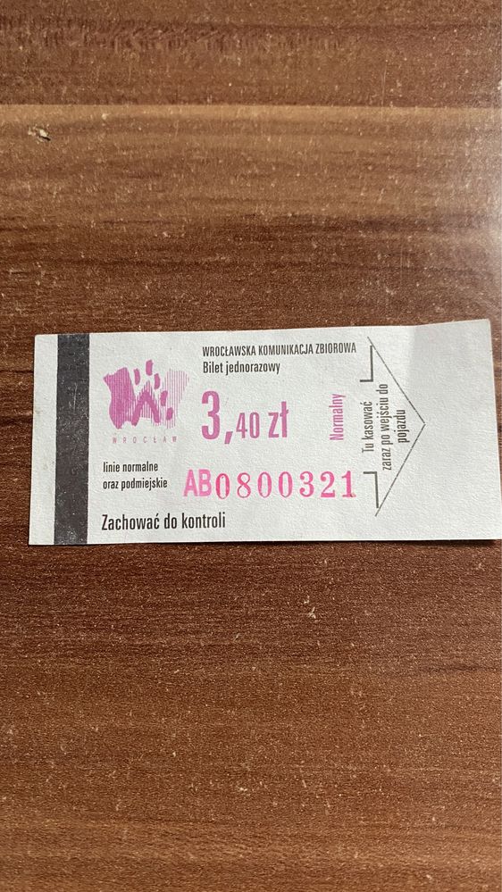 Bilet Wroclawska Komunikacja Zbiorowa