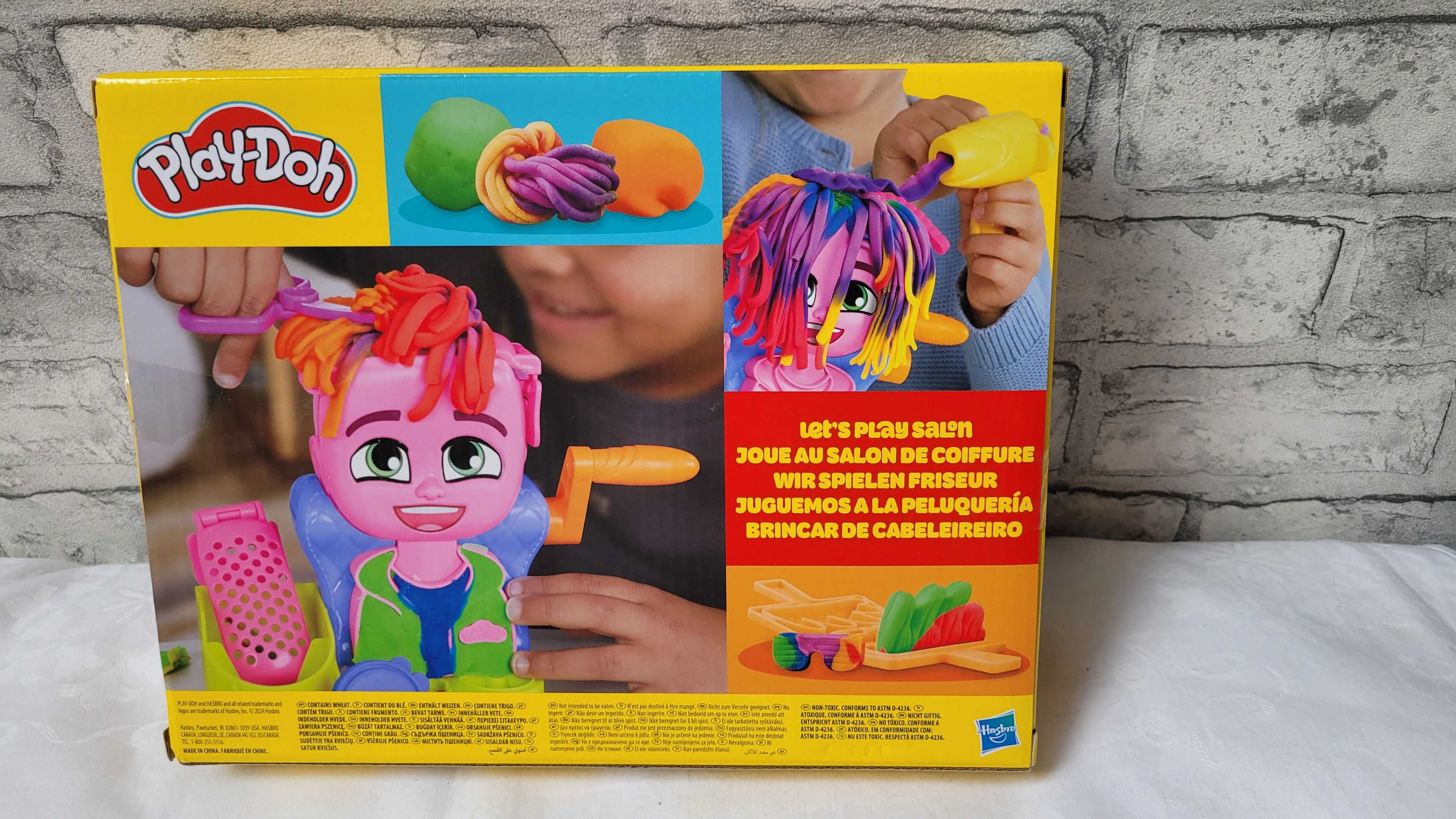 Play doh ciastolina salon fryzjerski zestaw kreatywny