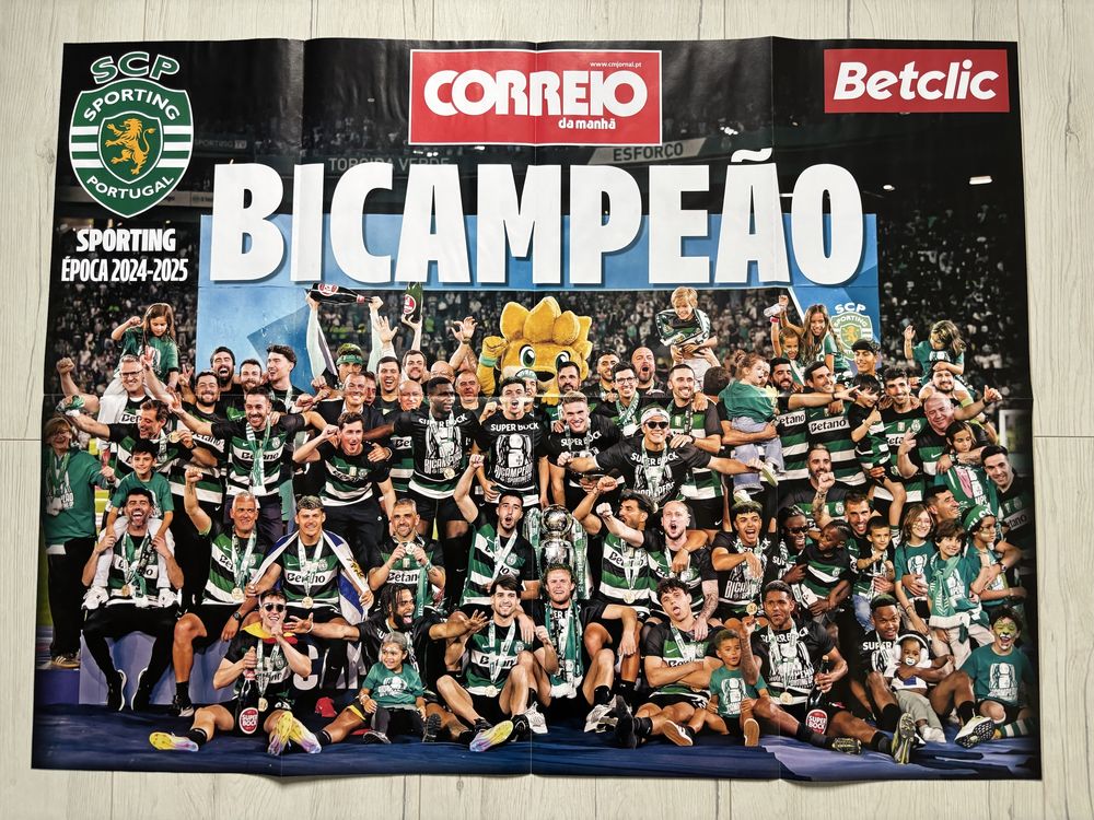 Poster Sporting Bicampeão 24/25
