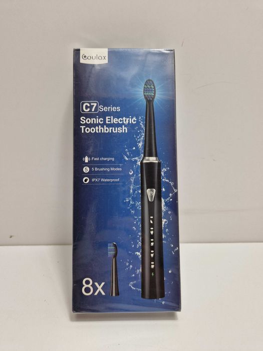 Coulax sonic elektryczna szczoteczka do zębów + 7 końcówek