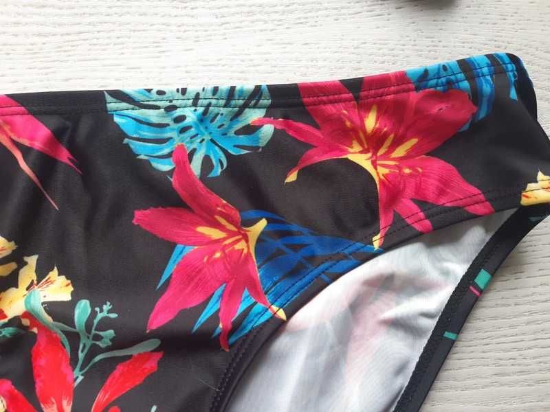 Strój kostium kąpielowy bikini kwiaty tropic tropikalny 34,XS/36,S