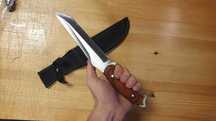 Solidny Nóż Myśliwski Taktyczny Survival Full Tang z Kaburą 175a 30cm