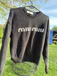 Sweter miu miu czarny premium