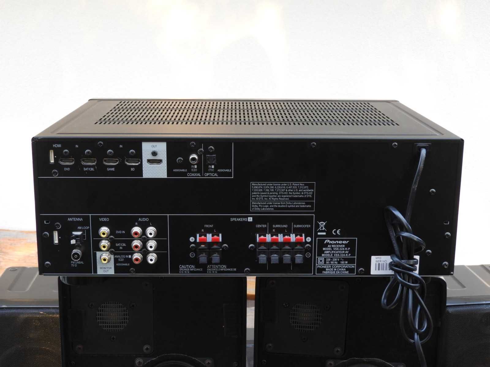 Radio i wzmacniacz Pioneer VSX 324 część dużej wieży