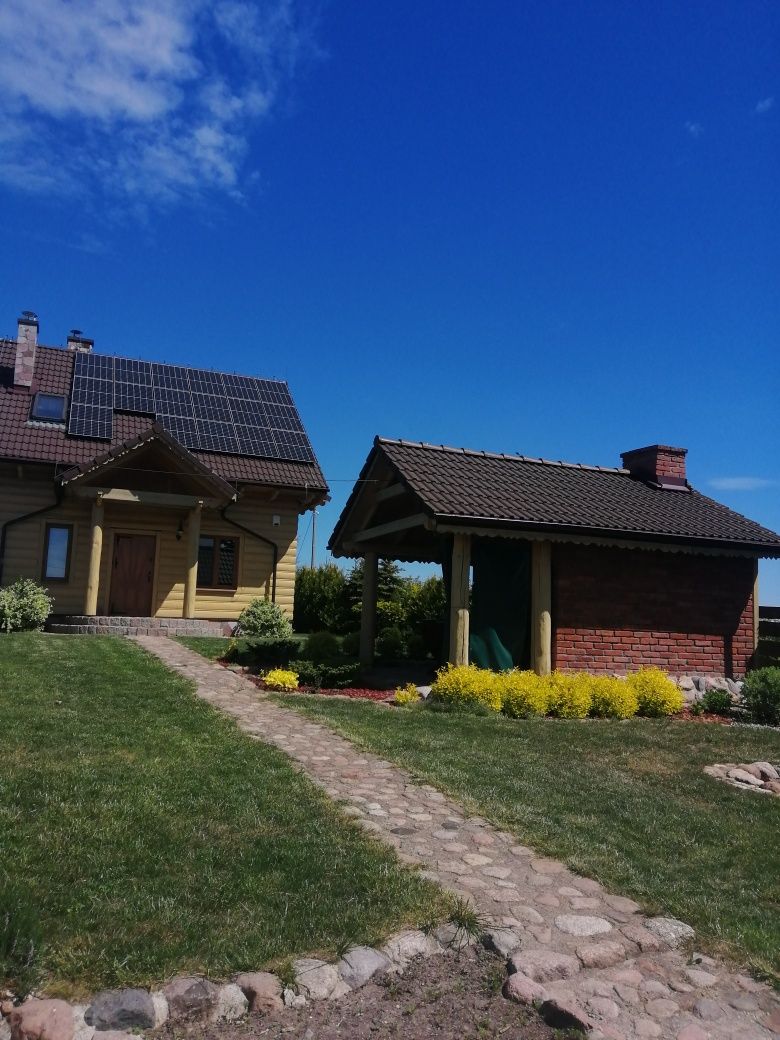 Mazury domek  nad jeziorem jacuzzi ,sauna, 11 osób, Mikoł