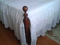 COLCHA de linho branca/cru, p.cama casal +Oferta