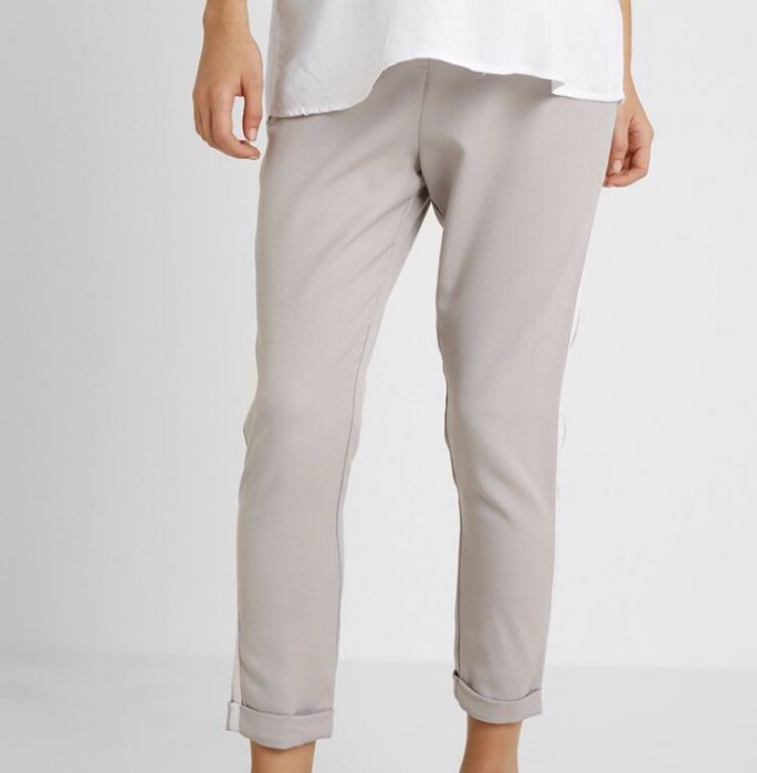 Spodnie ciążowe New Look Maternity Billy trouser materiałowe szare 42