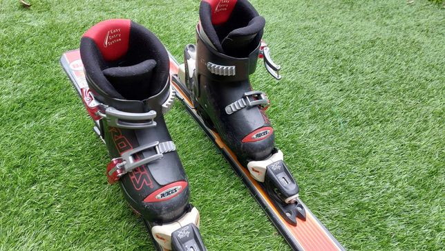 Ski Junior Tamanho 128 cm + Fixações + botas
