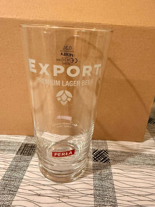 Szklanki perła export 0,3 l (nowe) – komplet 50 zł