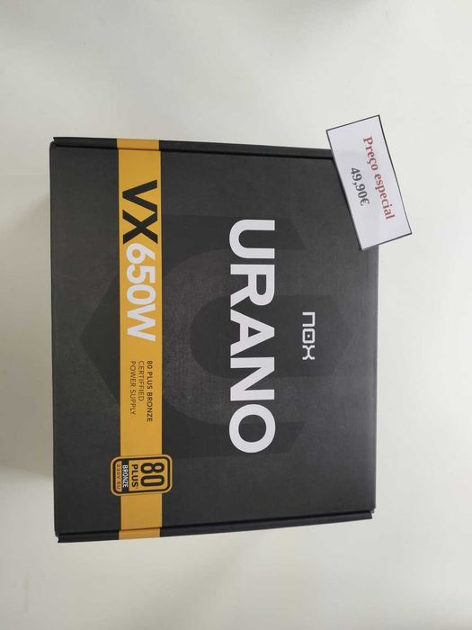 Fonte de Alimentação 650W Urano Nox