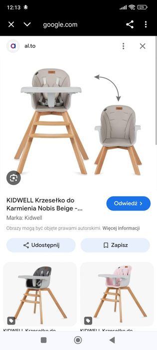 Krzesełko Kidwell Nobis