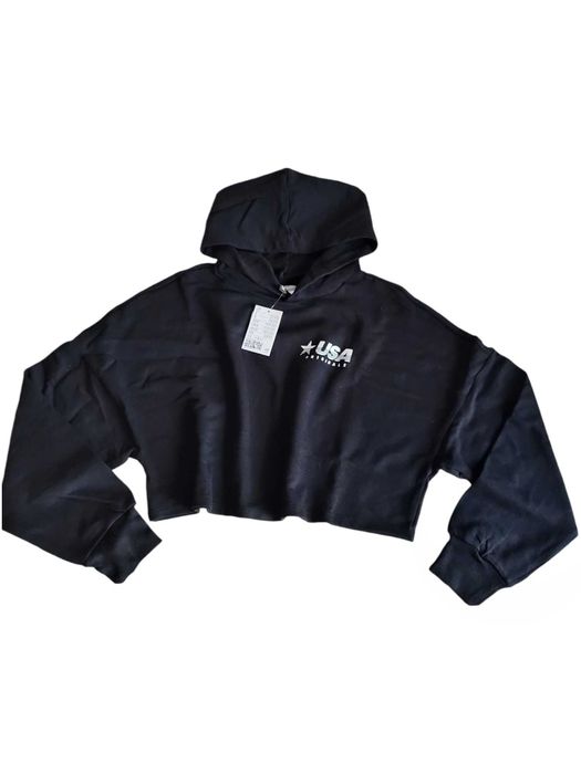 Чёрная кофта худи свитшот H&M
