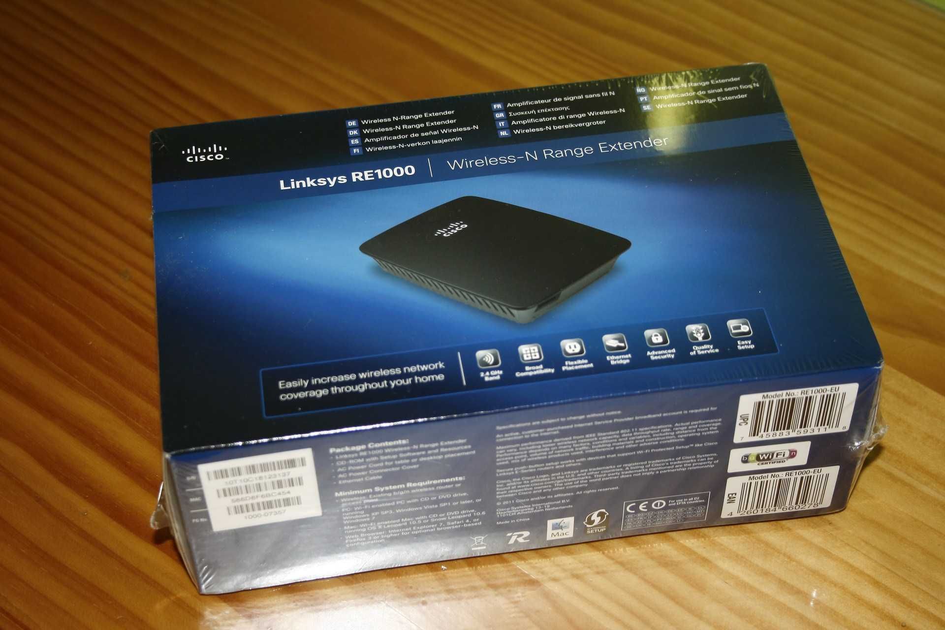 Linksys RE1000 AC/AP/amplifier rede WI-FI