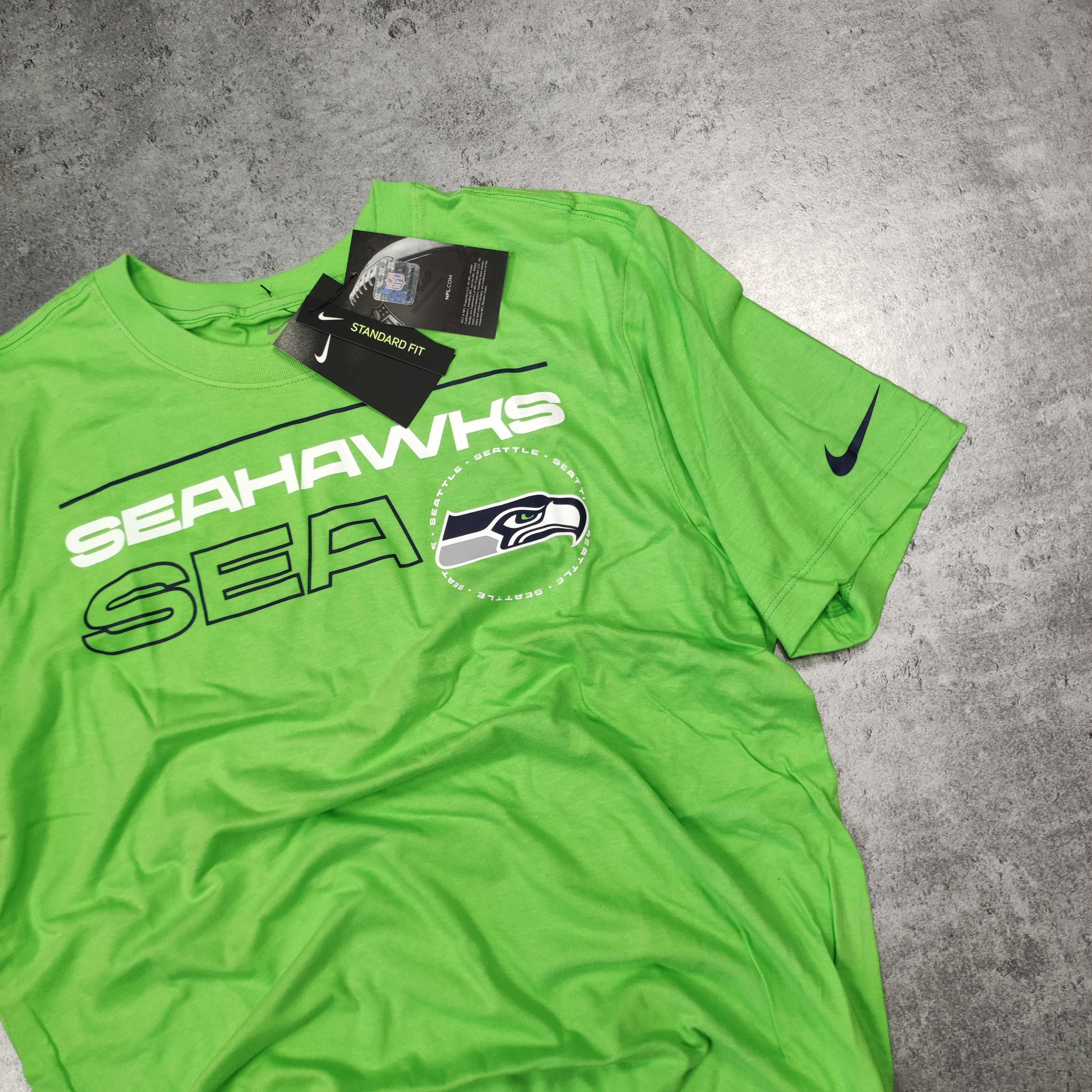 MĘSKA Koszulka NOWA Nike Zielona NFL Seahawks Football Amerykański