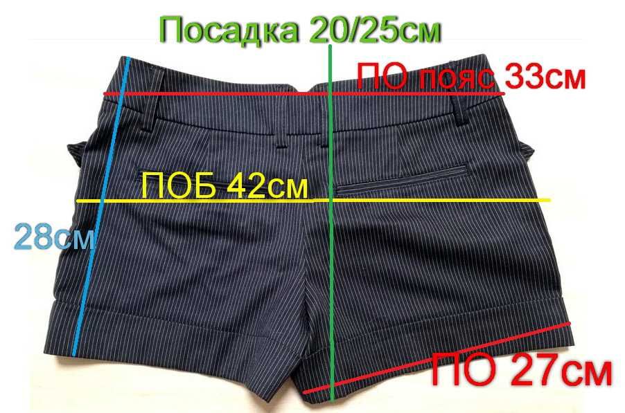 Шорты синие школьные на девочку шорты короткие шорти сині 146-152
