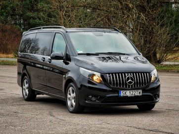 Wynajem busa Mercedes Benz Vito Long 7os. łóżko stolik webasto V klasa