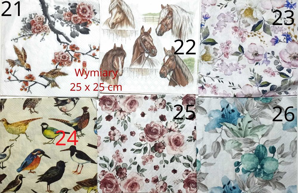 Serwetki do Decoupage Kwiaty
