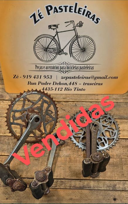 Pedaleira bicicleta inglesa Rudge/Raleigh/Triumph/clássica