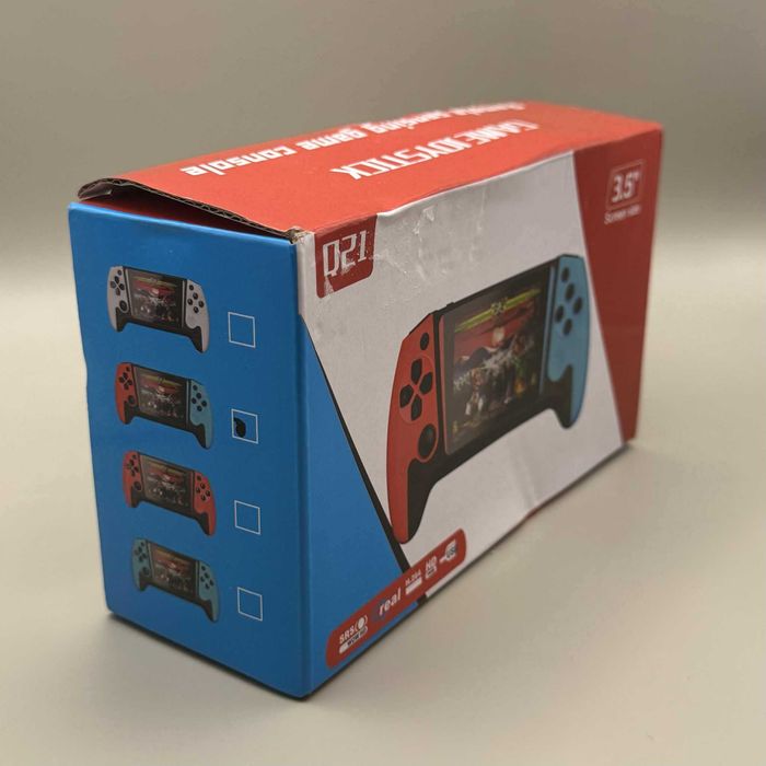 Retro konsola  500 gier przenośna czerwono - niebieska