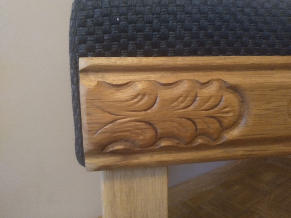 Dębowa Ławeczka, stołek, pufa nowa