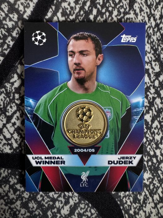 Relic Medal UCL Winner Dudek Topps 25/26
