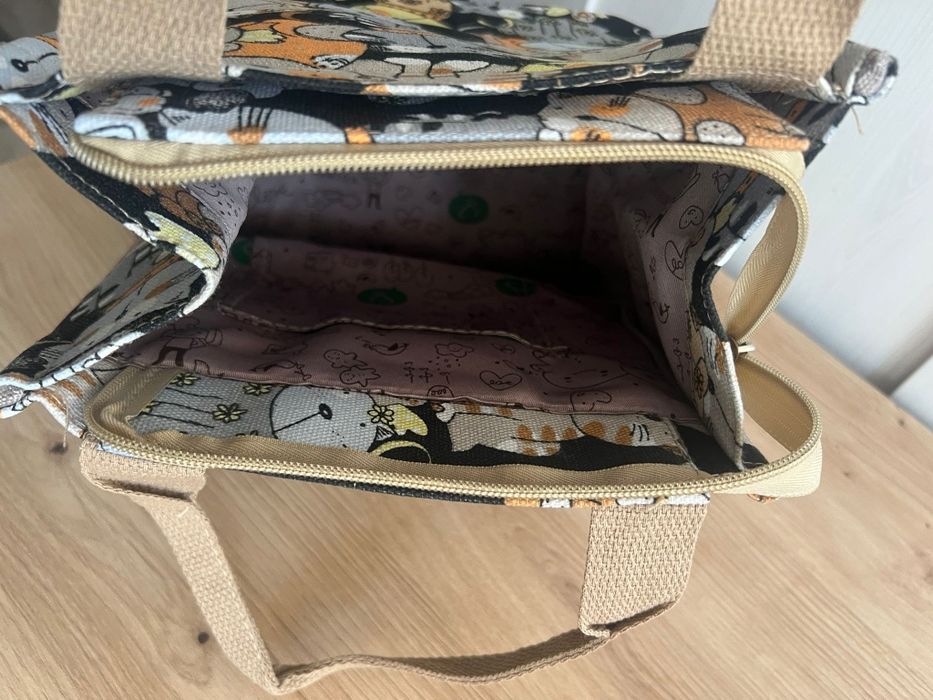 Torba materiałowa z kotkami – urocza i pojemna,