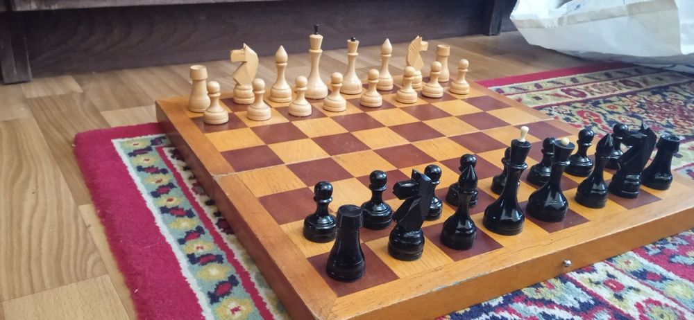 Шахматы деревянные на большой доске СССР