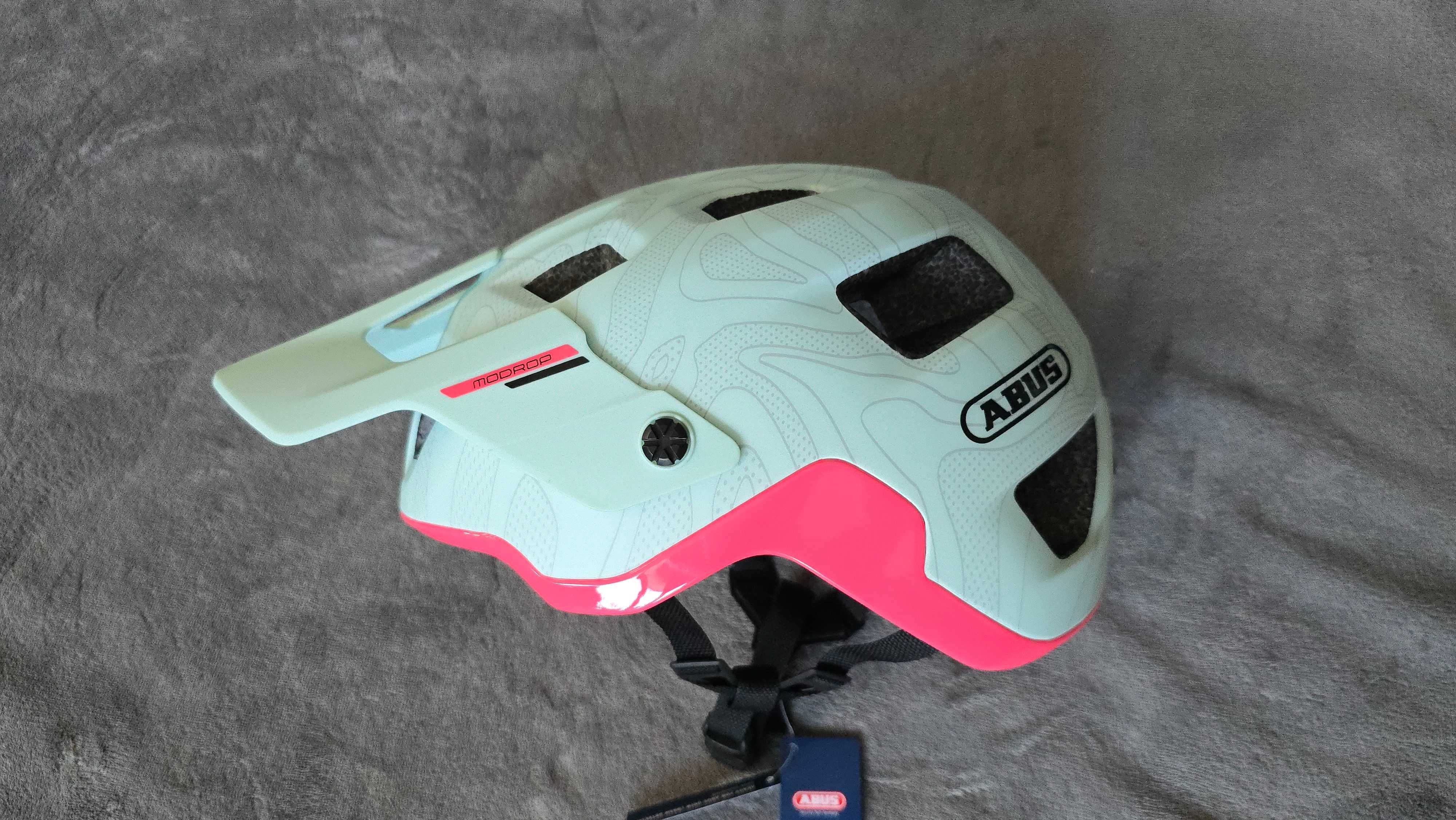 Kask rowerowy mtb ABUS MODROP Iced Mint rozmiar L 57-61
