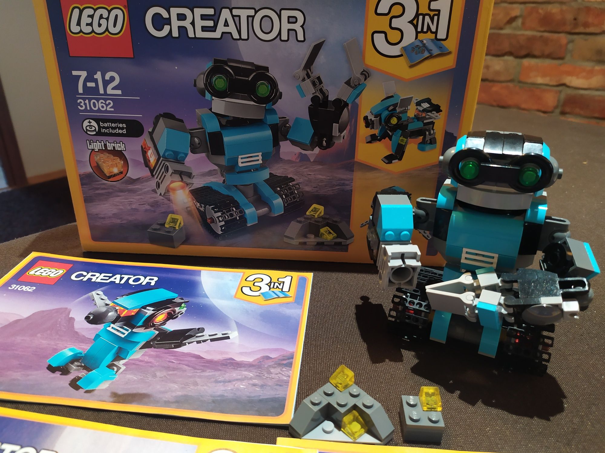 LEGO 31062 Creator 3w1 - Robot-odkrywca